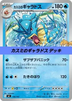 ポケモンカード 構築 済み デッキ カスミのギャラドス 97