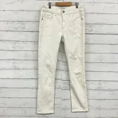 CLOSSHI 白 スキニー ストレッチ チノパン スリム レディース 細身✨M