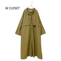 W CLOSET ダブルクローゼット トレンチコート からし色　5〜７分袖　Fのサムネイル
