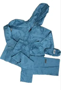 水色 レインスーツ 上下セット 140cm OUTDOOR PRODUCT