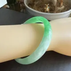 厚重あり、飘緑翡翠バングル | Mercari