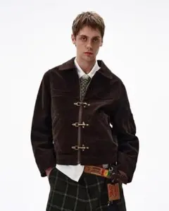 ファイヤーマンジャケット　短丈 opium y2k 韓国ストリート　M ブラウン