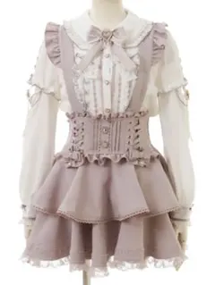 【美品】LIZLISA サスペンダーティアードスカパンのサムネイル