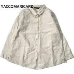 YACCOMARICARD コットン ピンタック ロングチュニック シャツ - メルカリ