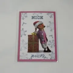 【ズートピア2 映画　入場特典】　Disney ニック　クリスマス　カード