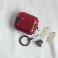 AirPods3 ケース レッド 第3世代 専用カバー 全面保護 落下防止