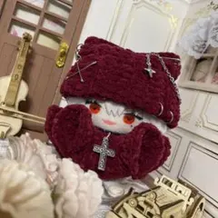 猫耳帽子+ポンチョwr【匿名配送】にじぱぺっと　にじぱぺ　ぱぺ服　帽子　ぬい服