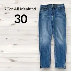 7 For All Mankind 【30】スキニーデニム 裾スリット