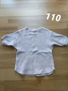 UNIQLO ピンク ワッフル 半袖カットソー 110