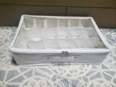 仕切り付き 収納ケース ホワイト