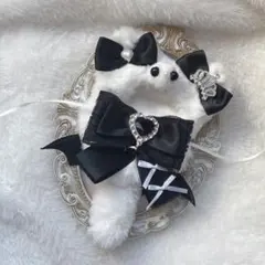 即日発送 ぬい服 10cm にじぱぺっと ねこ 黒 ハンドメイド