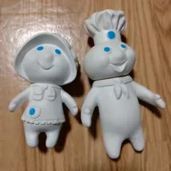 70s☆pillsburyドゥボーイ2体セットソフビ人形キャラクター企業物 70s☆pillsburyドゥボーイ2体セットソフビ人形キャラクター企業