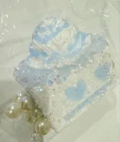 JammyJem Squishy キラキラ先生　ブルーアイスケーキ