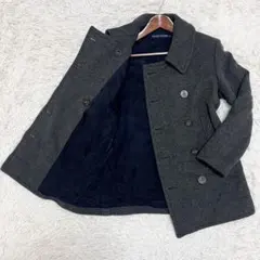 希少✨ラルフローレン ピーコート ヴィンテージ 90s グレー ウール S-M位