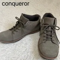 【極美品】conqueror コンカラー スエードシューズ トープ色 25.5㎝のサムネイル