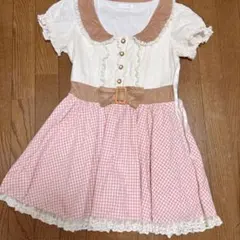 LIZLISA ギンガムチェック ミニワンピース