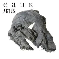 eauk ACTUS リネンカシミヤ ムラ染め 大判ストール 薄手のサムネイル