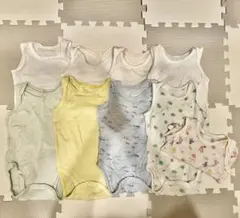 ユニクロ 肌着 ロンパース メッシュ 80cm 9着セット