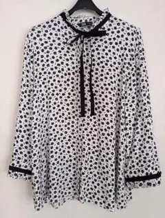 ZARA 長袖 花柄ブラウス M