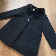 GYMBOREE　ブラック ハート型ポケット コート 3T