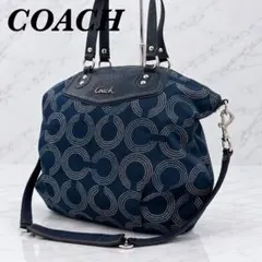 COACH Ashley OpArt 2way handbag y2k