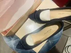 週末 SALE！JILL STUART ネイビー スエードパンプス