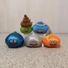 ドラゴンクエスト スライム ぬいぐるみ マスコットキーホルダー　 5点セット