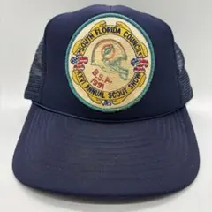 1998 企業 トラッカーキャップ Super Bowl ベージュ ネイビー 紺