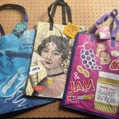 Trader Joe's ショッピングバッグ 3点セット