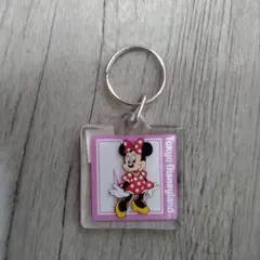 東京ディズニーランド ミニーマウス キーホルダー　平成レトロ