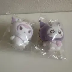 ちいかわ サンリオ シークレットフロッキーマスコットチャーム モモンガ