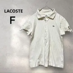 LACOSTE ラコステ 半袖 ポロシャツ ワンポイント ロゴ 刺繍 リボン　М