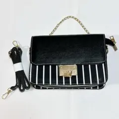 ショルダーバッグ レディース 斜めがけ ミニ 小さめ ブラック