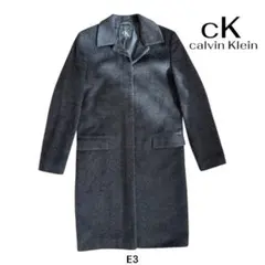 E3 calvin Klein ダークグレー チェスターコート