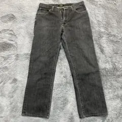 Wranglerブラックデニムパンツ グレー W34 ルーズ