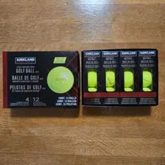KIRKLAND ゴルフボール 黄色　12個 新品未使用のサムネイル