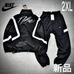 【2XLサイズ】新品未使用　NIKE上下セットアップ　ウーブン　バスケ　黒010