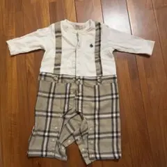 傷、汚れありPOLO Baby チェック柄ロンパース