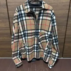 厚手チェック柄ジャケット