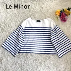 ルミノア✨プラージュ別注　バスクシャツ　ワイドスリーブ　パネルボーダー　ショート