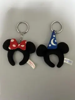 ミッキー ミニー カチューシャ キーホルダー セット