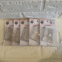 セリア アルバムキーホルダー 6.5×4cm 5セット ミニシール帳 シール帳