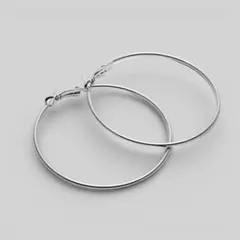 ビッグ　フープピアス　シルバー【両耳セット】