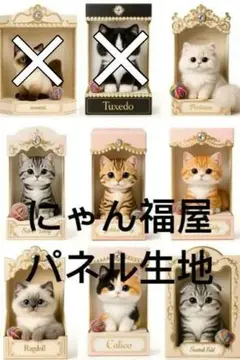 にゃん福屋様パネル　ブラインドボックスの猫