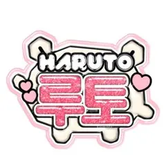 【TREASURE】ぷっくり 3D うちわ文字 ネームボード ハルト