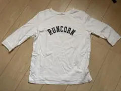 5分袖　白トップス