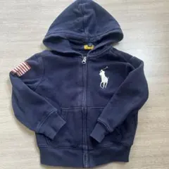 ラルフローレフード付き　パーカー ネイビー　3T 100