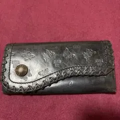 ANNA SUI 蝶エンボス ブラック長財布