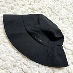 ピエールカルダン バケットハット 黒 ロゴ刺繍のサムネイル