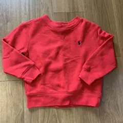 未使用！ラルフローレン　トレーナー　100センチ　赤色レッド